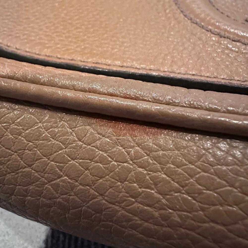 ❌SOLD❌ Authentic Gucci Medium Soho Pebbled Clafskin Leather Long Flap Crossbody - Picture 17 of 17